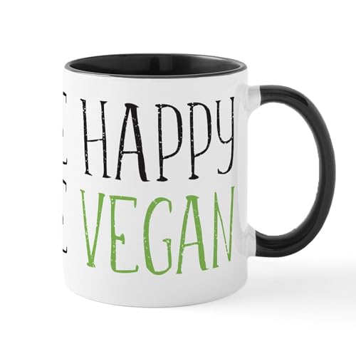 White/Black Inside - Be Happy Be Vegan