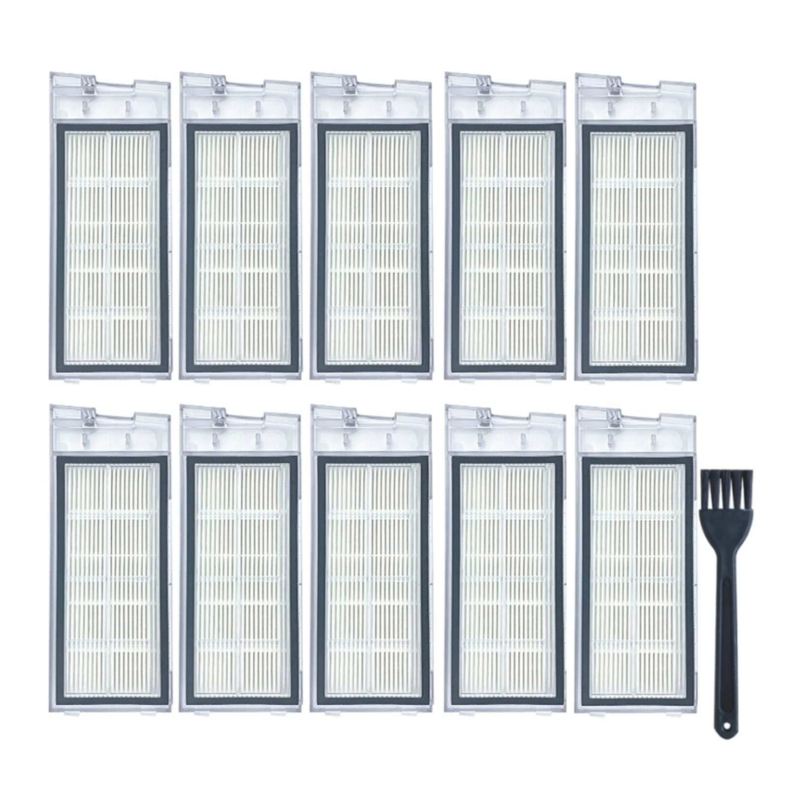 Xiaomi ROIDMI EVE Plus Vacuum Cleaner Robot HEPA Filter Replacement - 10PCS High Efficiency Air Filters for Dust, Allergens & Pet Hair - Compatible with Robotic Vacuum Cleaners for Home, Office & Car Cleaning