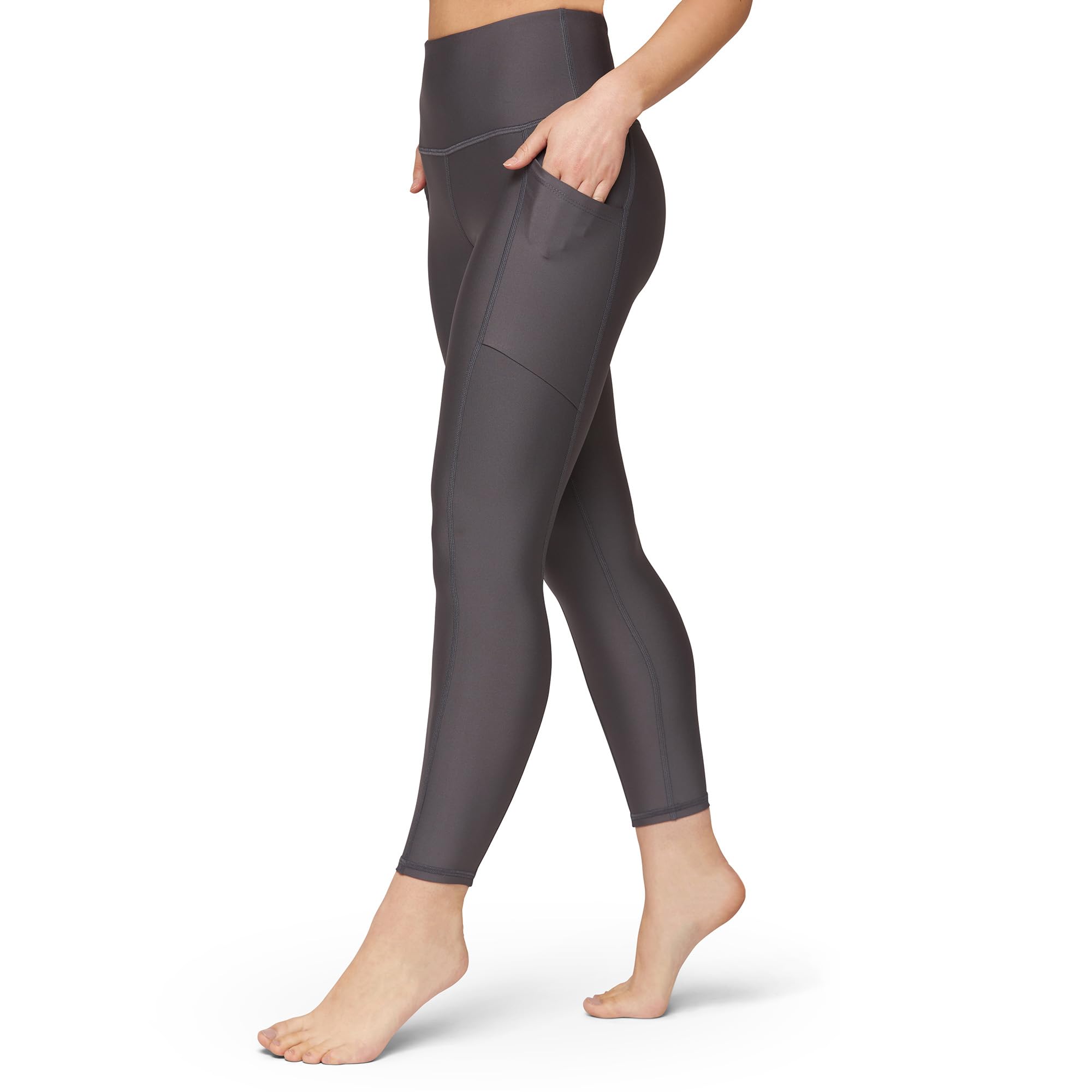 KADI High Waisted Yoga Pants for Women - 7/8 Length Workout Leggings with Pockets & Tummy Control - High Compression Fitness Pants for Yoga, Running & Gym