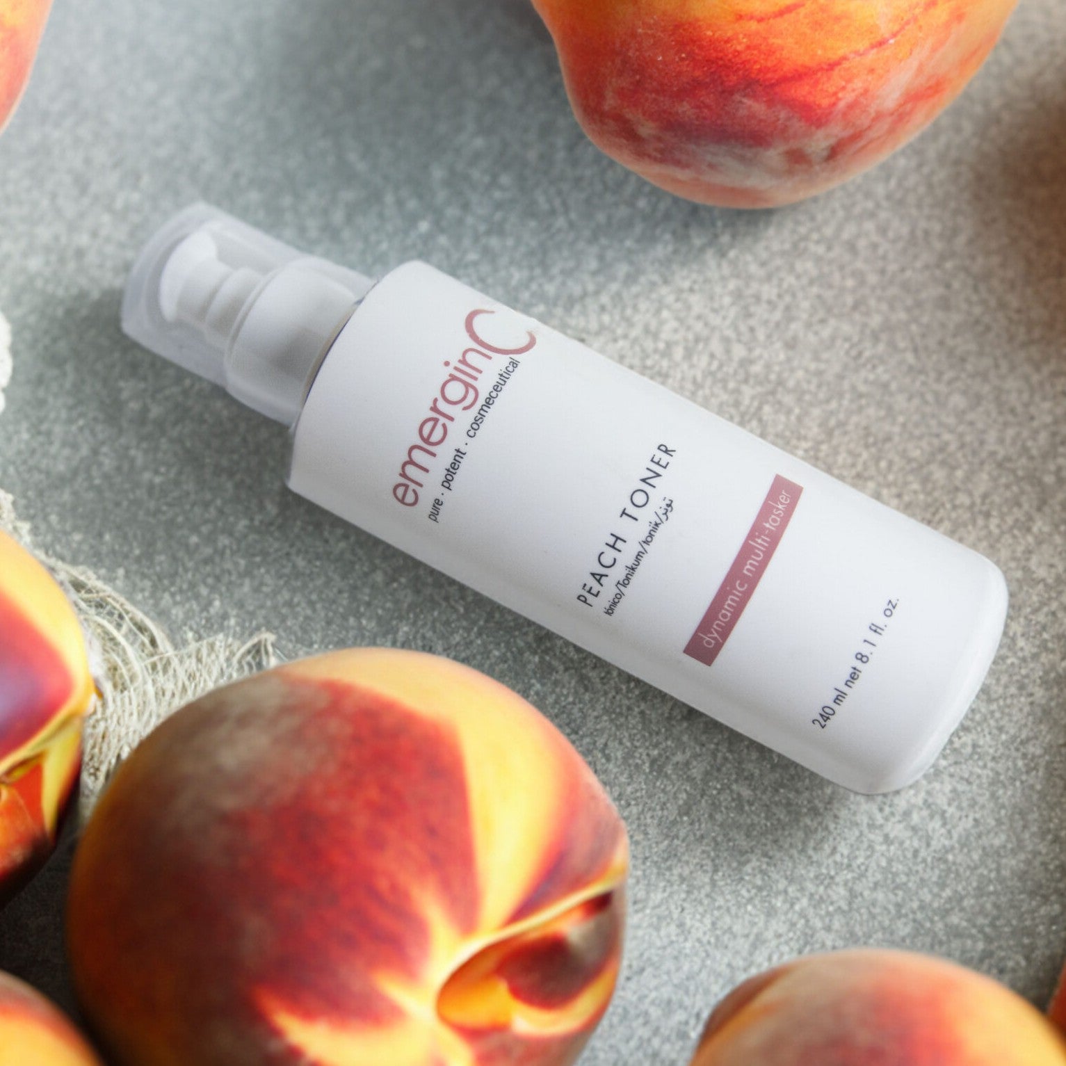 EmerginC Peach Toner - Hydrating & Soothing Facial Toner for Dry & Sensitive Skin | Perfect for Daily Skincare Routine & Post-Cleansing Refresh