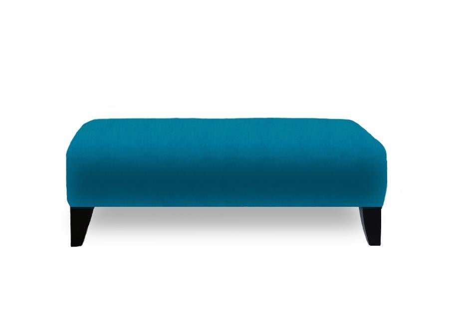 Luxury Velvet Ottoman with Wooden Legs - Handmade in Canada - Perfect for Living Room, Bedroom & Home Decor