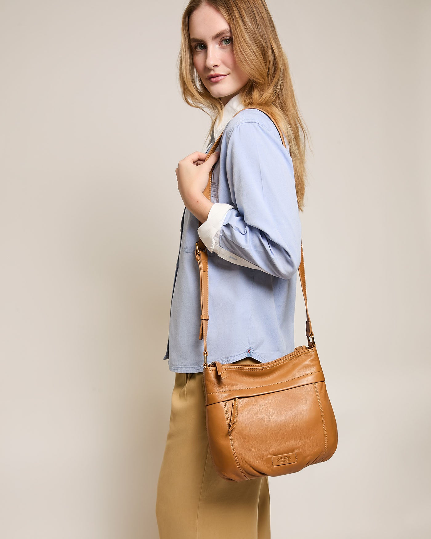 Acorn Double Entry Crossbody Bag for Women - Stylish & Secure Shoulder Purse - Perfect for Travel, Shopping, and Everyday Use