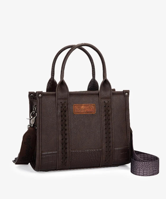 Wrangler Cow Print Crossbody Tote Bag for Women - Stylish Western Handbag for Everyday Use, Shopping & Travel