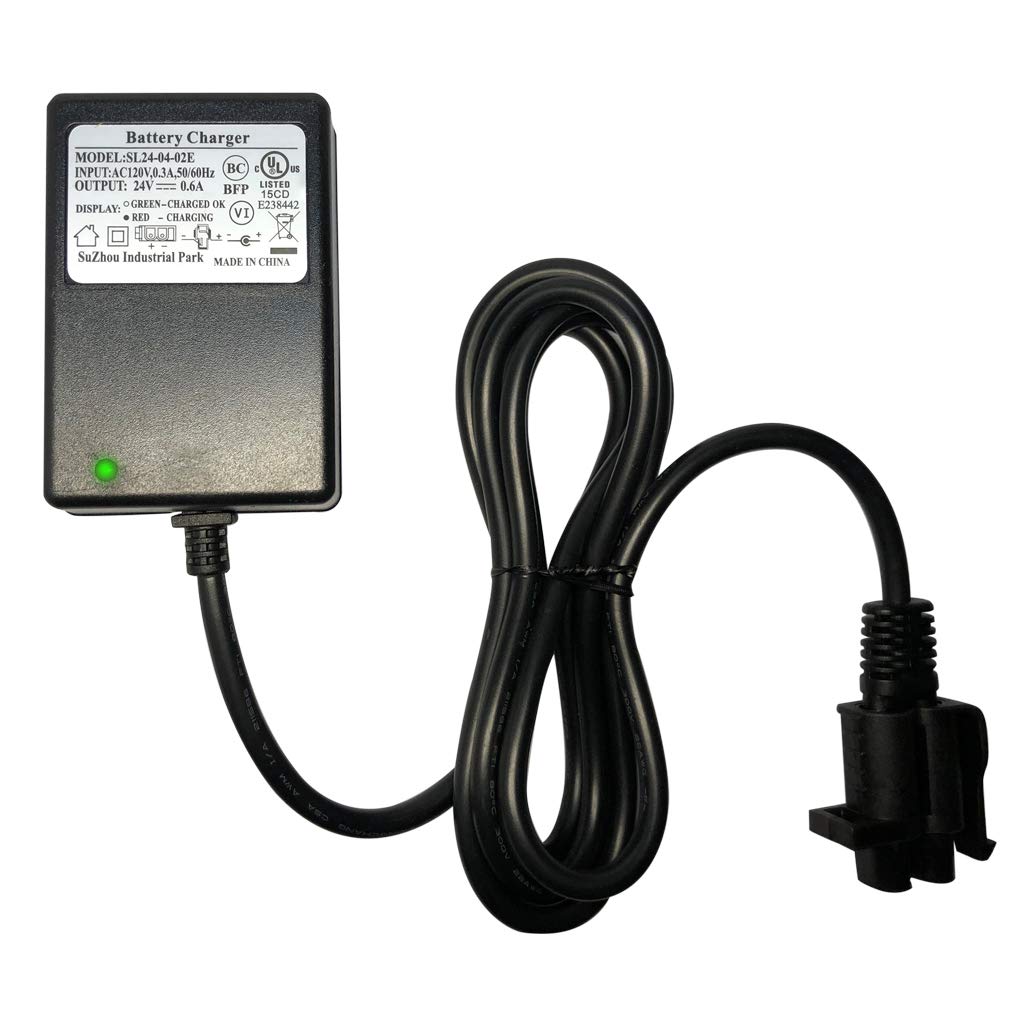 24V Battery Charger for Monster Jam Grave Digger & Kids Ride-On Toys | Compatible with Yamaha Grizzly ATV & RC Cars | Perfect for Child Electric Vehicles, Outdoor Play & Birthday Gifts