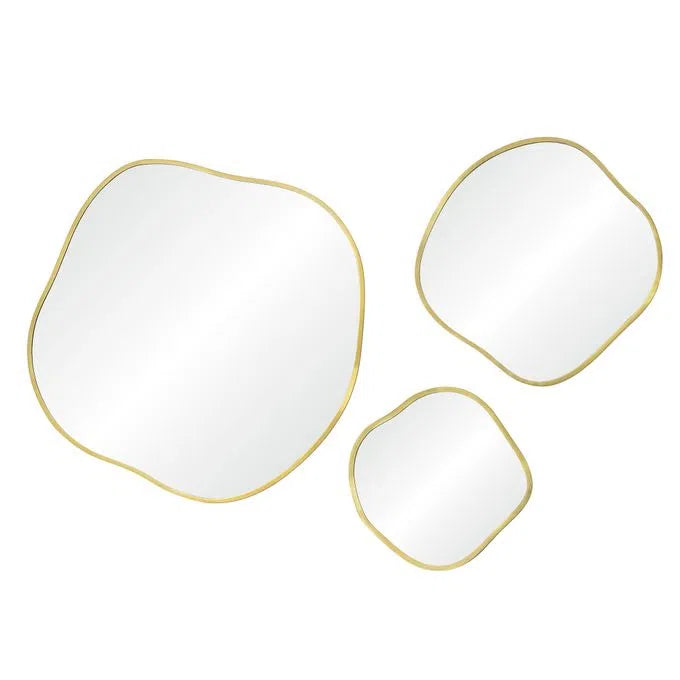 Nucleus Mirrors - Set of 3 Wall Decor Round Mirrors for Living Room, Bedroom & Bathroom | Modern Home Decor & Space Enhancing Accent Pieces