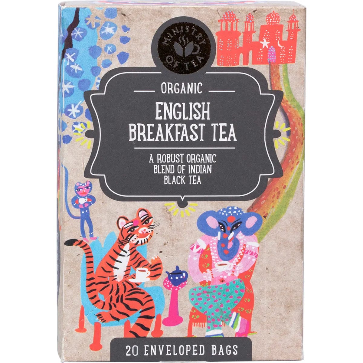 Organic English Breakfast Tea Bags - 20 Count | Premium Black Tea Blend | Perfect for Morning Boost & Afternoon Relaxation