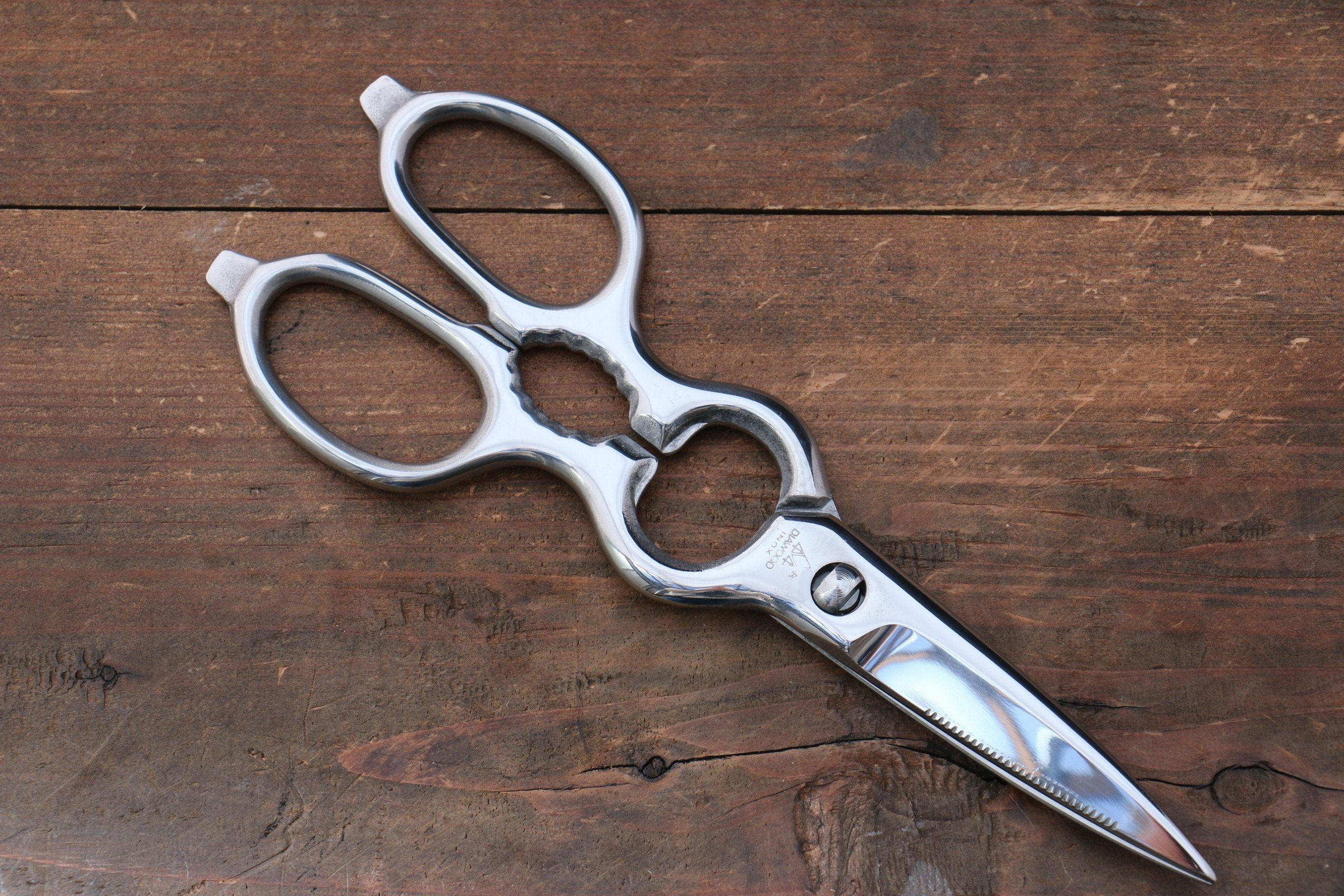 Premium MT INOX Stainless Steel Scissors - Heavy Duty Kitchen Shears for Cutting Meat, Poultry, Herbs & More - Ideal for Cooking, Crafting & Household Use