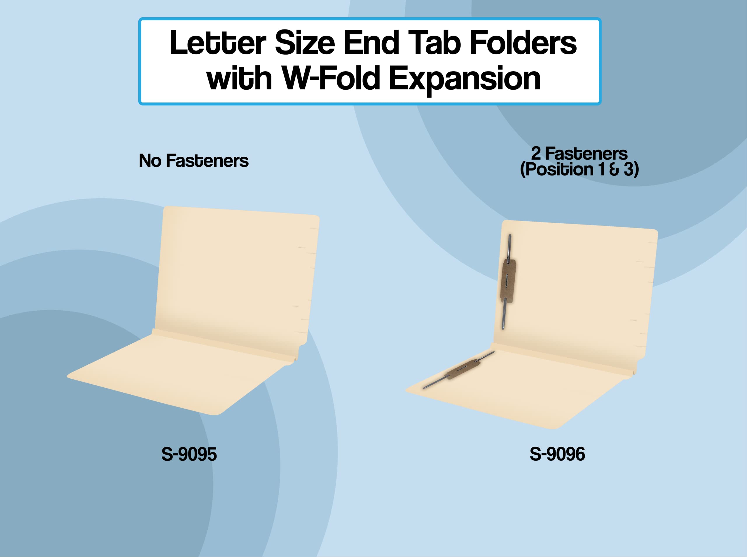 250-Pack Manila File Folders with W-Fold Design, 1-1/2