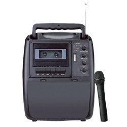 Portable Rechargeable Bluetooth Amplifier Speaker with Cassette Player - Wireless PA System for Outdoor Parties, Events & Home Entertainment