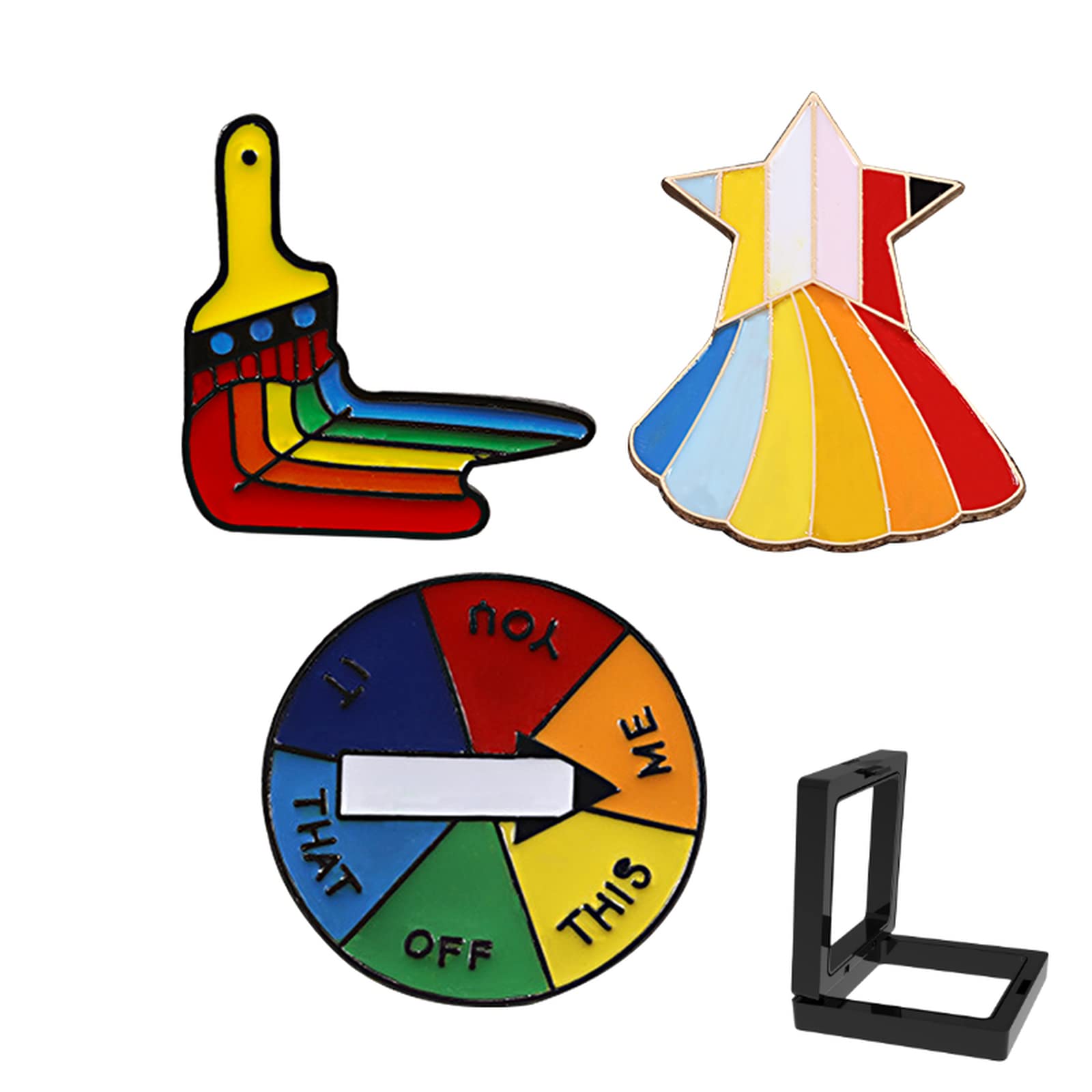 3-Piece Trans Pride Pin Set with Gift Box - LGBTQ+ Accessories for Backpack, Jacket & Hat - Perfect for Transgender, Gay, Bisexual & Lesbian Gifts - Anniversary, Valentine's Day & Pride Events