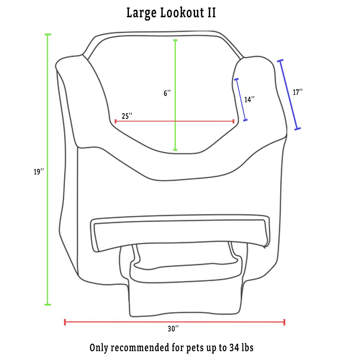 Snoozer Lookout II Dog Booster Car Seat for Medium Dogs - Pet Car Seat with Storage Tray & Washable Dark Chocolate Cover - Helps Prevent Car Sickness in Dogs - Includes Safety Harness Strap - Perfect for Road Trips, Vet Visits & Daily Car Rides