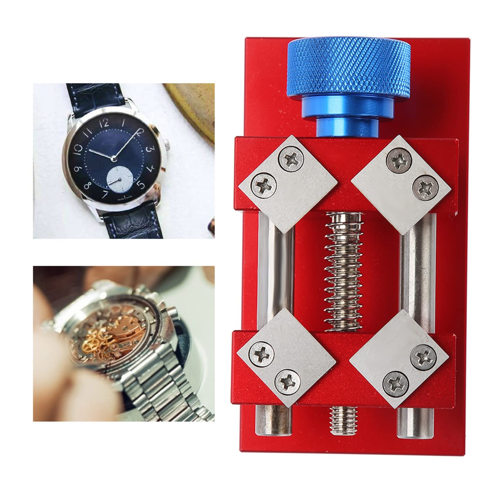 Professional Watch Bezel Opener & Back Case Remover Tool - Precision Watch Repair Kit for Watchmakers (Red) | Ideal for Watch Repair, Maintenance & DIY Projects