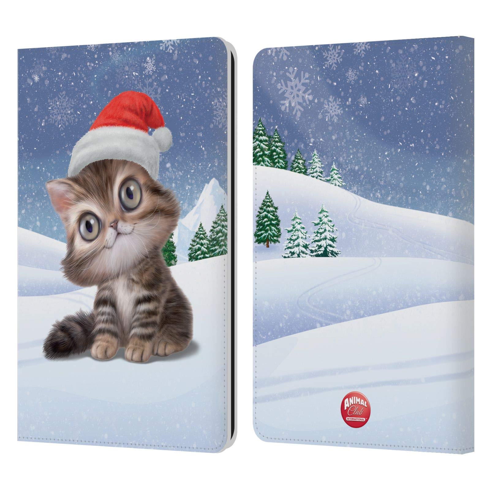 Head Case Designs Animal Club International Cat Leather Wallet Case Cover for Kindle Paperwhite 1/2/3 - Perfect for Travel, Reading & Protection
