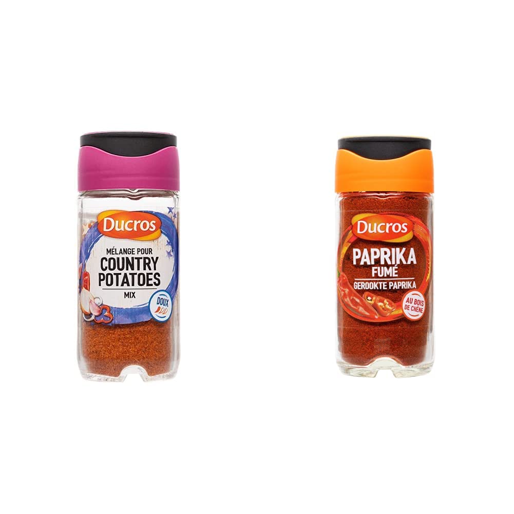 DUCROS Country Potatoes Seasoning Mix 55g & Smoked Paprika 40g - Perfect for Roasting, Grilling, and Flavoring Vegetables