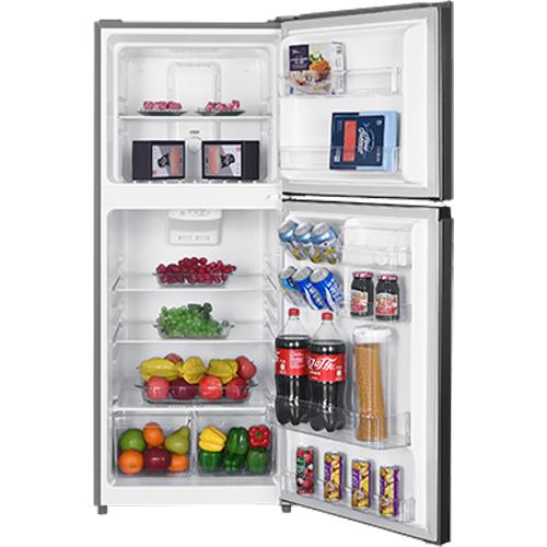 AVIVA 23.5 Inch Top Freezer Refrigerator - 11.6 Cu. Ft Energy Efficient Compact Fridge for Apartments, Dorms, Offices & Small Spaces - Stainless Steel Finish ART M116SB