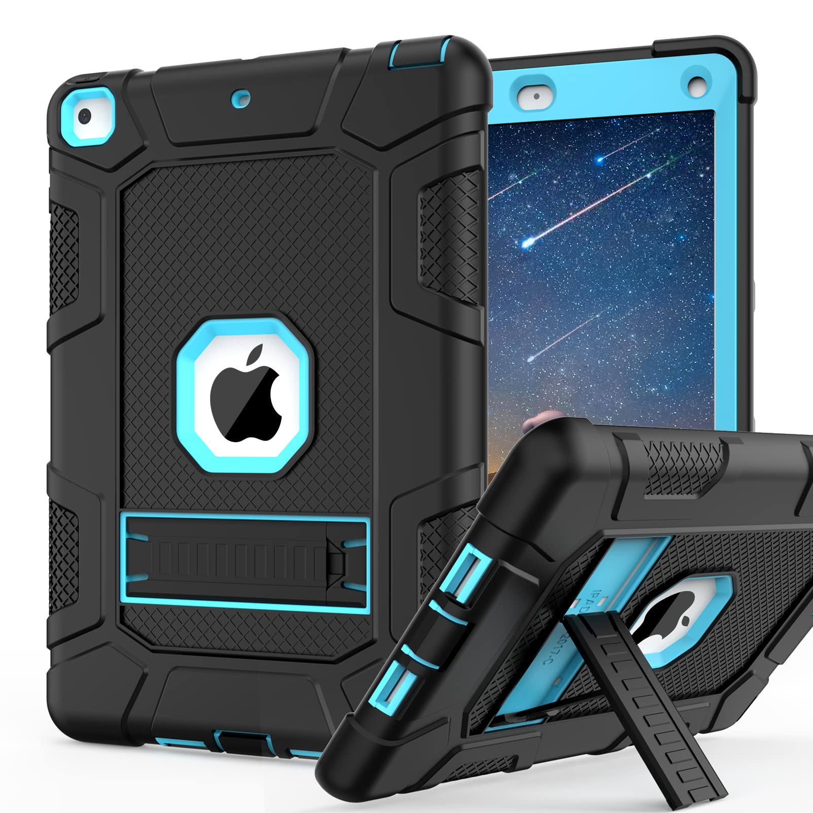 iPad Mini 5 Case & iPad Mini 4 Case - 3-Layer Hybrid Armor Shockproof Rugged Protective Cover with Kickstand for 7.9 Inch iPad Mini (2019/2015 Models) | Perfect for Travel, Work & Outdoor Adventures