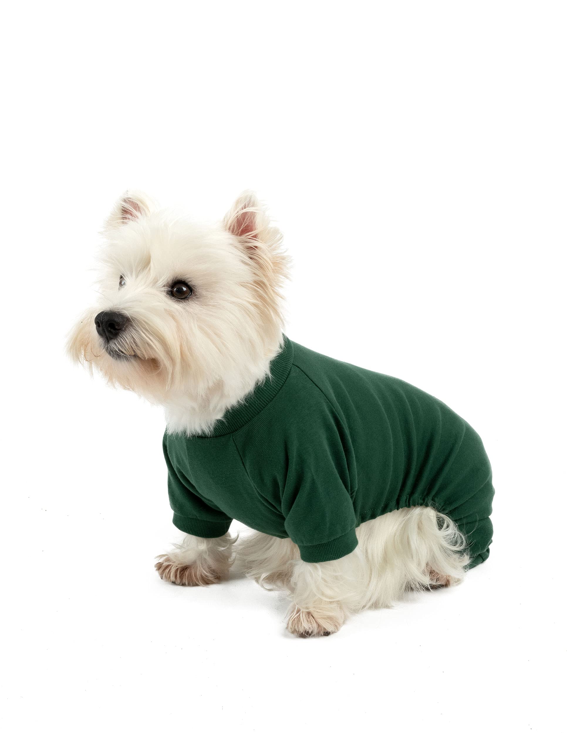 Leveret 100% Cotton Dog Pajamas - Matching Solid Pjs for Small to XXX-Large Dogs | Cozy Sleepwear for Pets, Perfect for Winter Nights & Family Photos