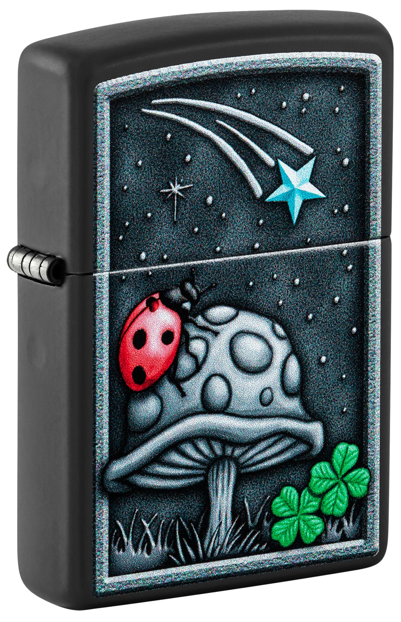 Ladybug Design Black Matte Case - Cute Insect Pattern Phone Cover for iPhone & Samsung - Perfect for Nature Lovers & Outdoor Enthusiasts