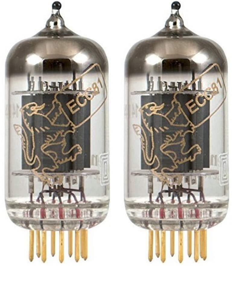 Genalex Gold Lion 12AT7/ECC81 Matched Pair Vacuum Tubes - Premium Gold Pins for Audiophile Tube Amps & Hi-Fi Audio Systems - Perfect for Guitar Amps, Preamps & Vintage Audio Equipment