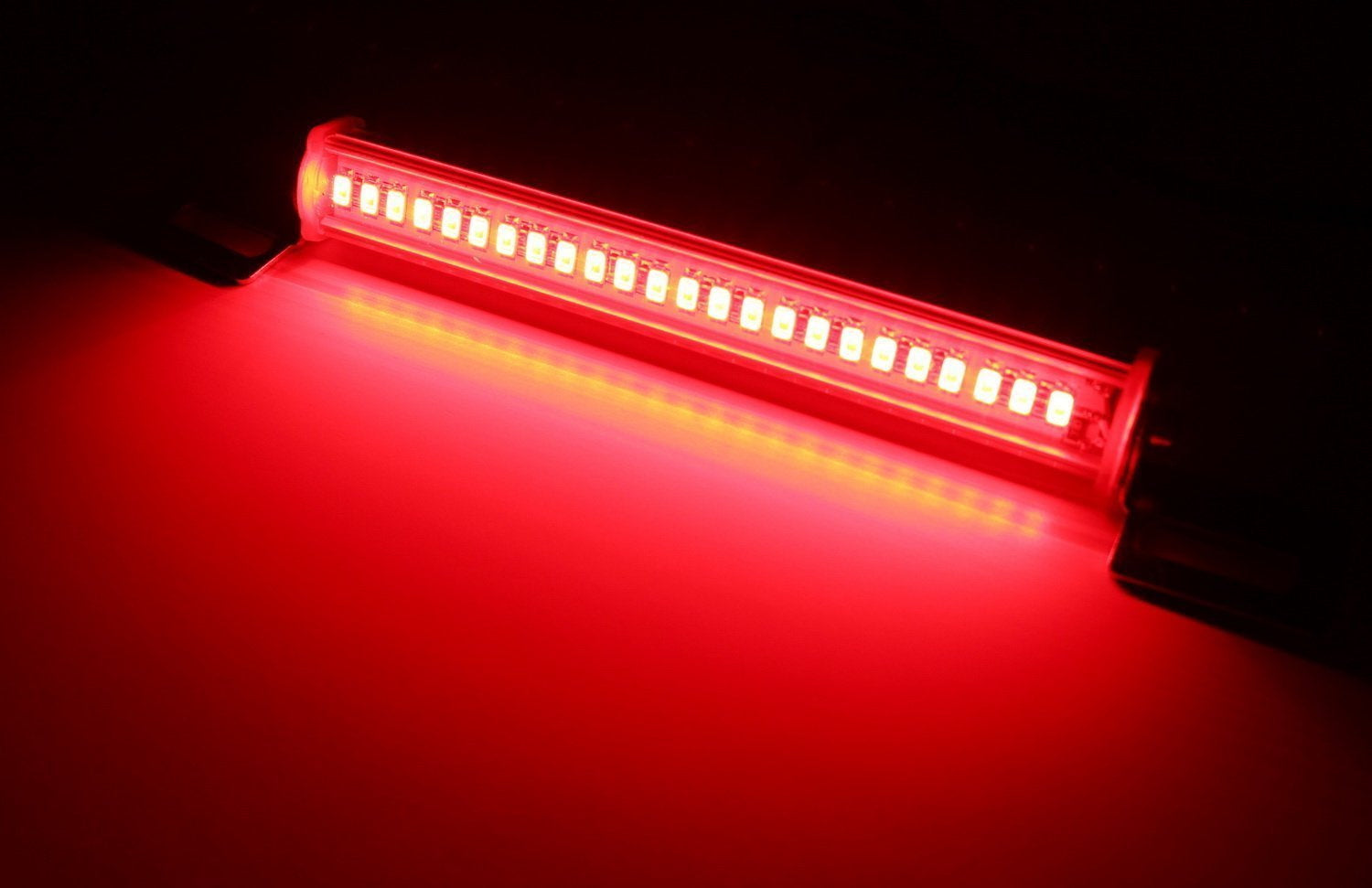 Super Bright 24 SMD LED Light Bar - Waterproof Red LED Auxiliary Brake Light for Trucks, SUVs, Jeeps (Rear Fog Light or 3rd/4th Brake Tail Lamp) - Perfect for Off-Roading, Night Driving & Enhanced Vehicle Safety