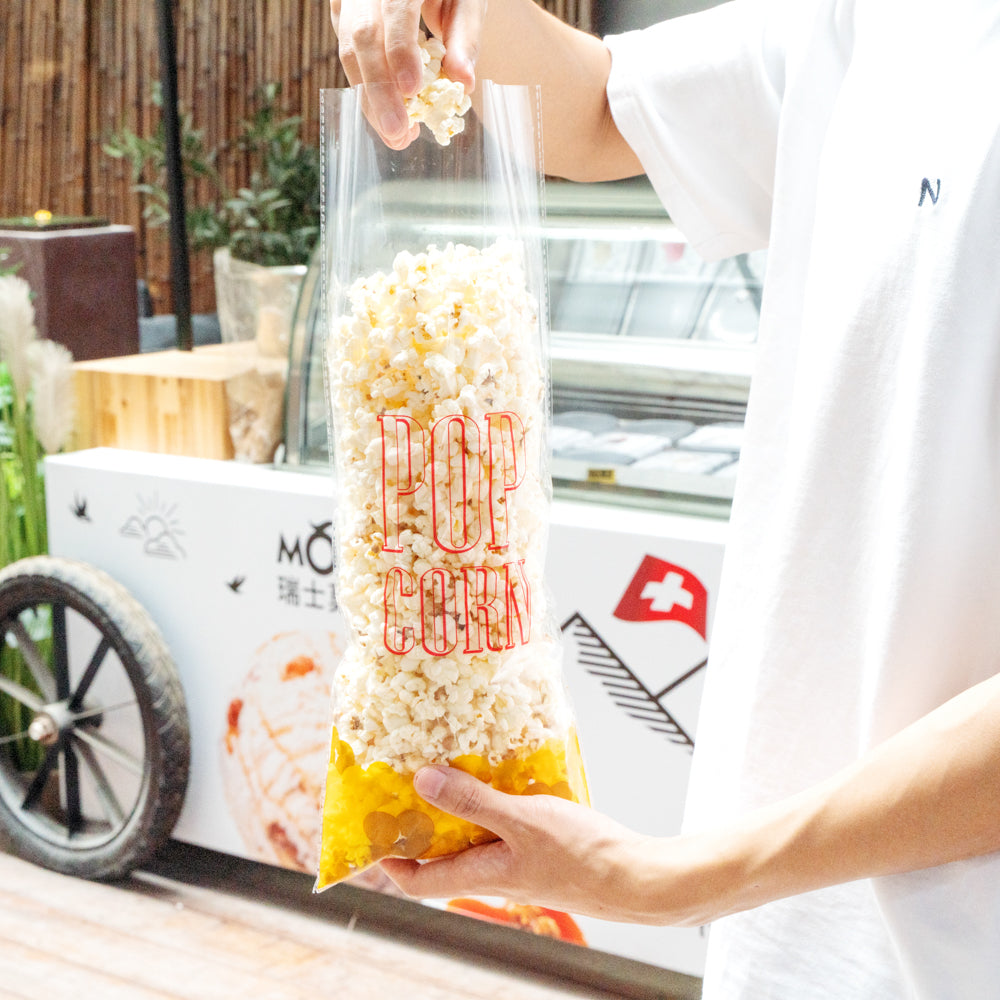 Clear Plastic Popcorn Bags 17x7 Inches - 100 Count Box | Perfect for Movie Nights, Concessions & Party Snacks