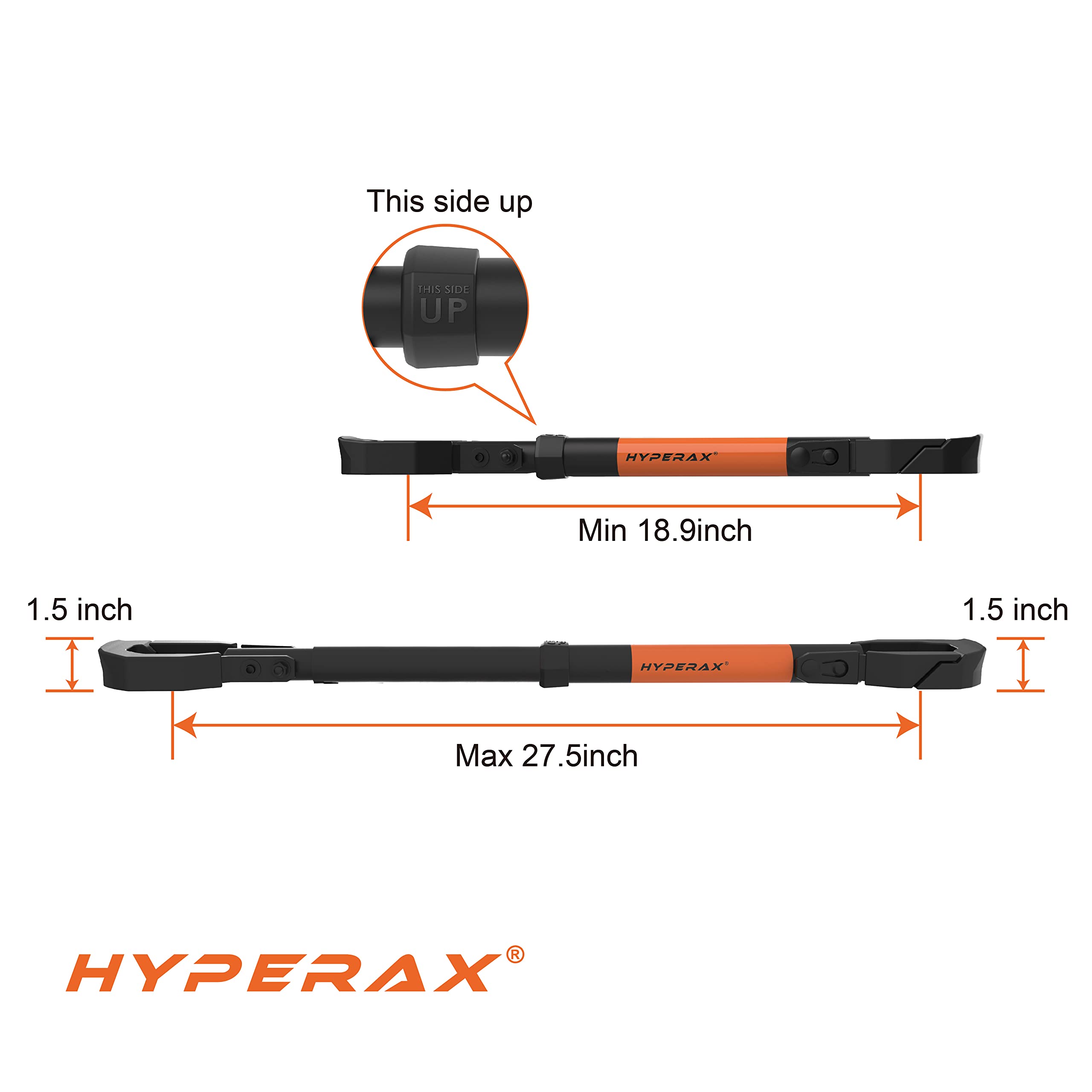 HYPERAX Step Thru eBike Adapter for Hitch Bike Rack - Fits LECTRIC, RAD Power, AVENTON & Other Step Thru/Folding E-Bikes (70 lbs Capacity) - Essential Accessory for Commuting, Road Trips & Outdoor Adventures
