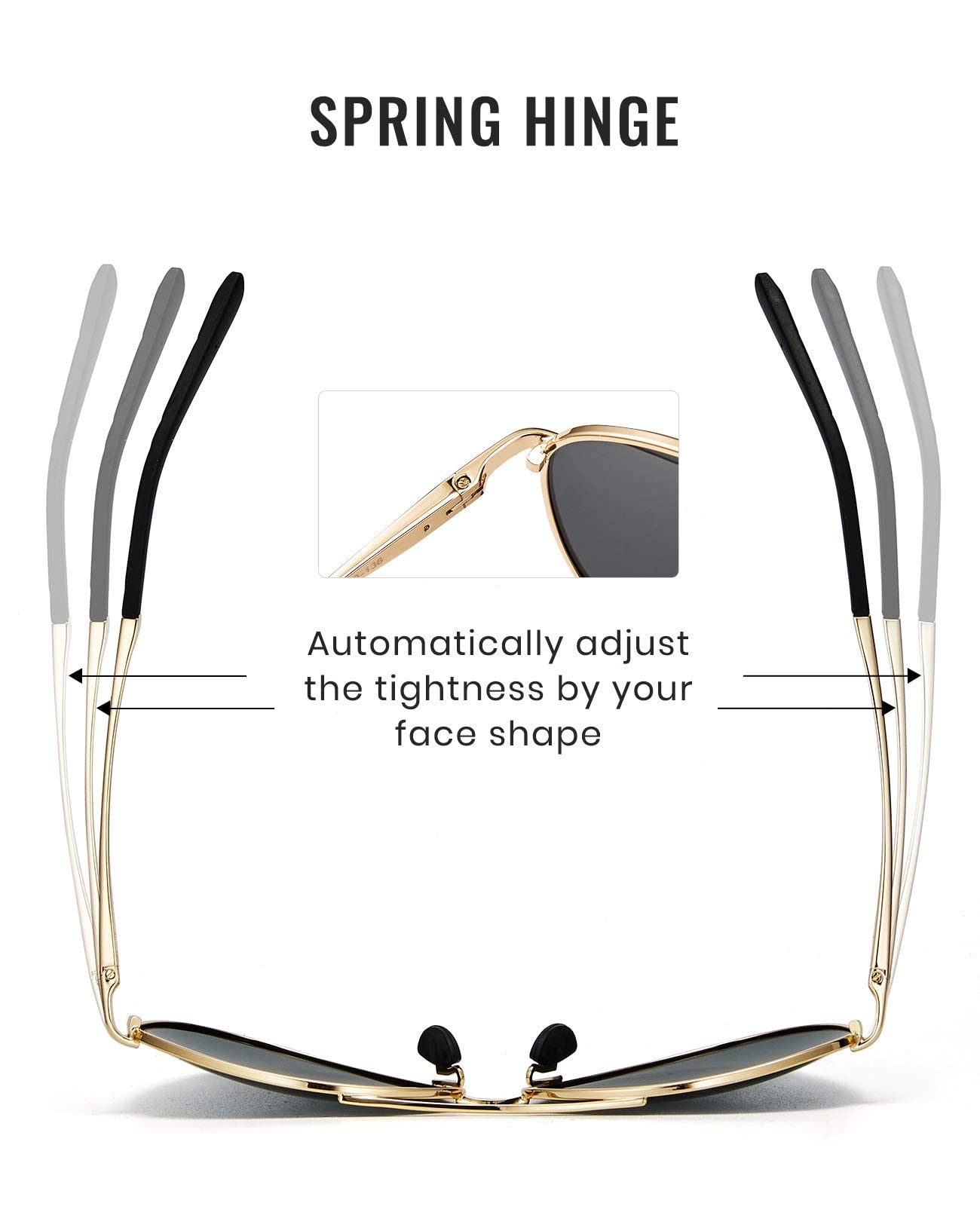 Cyxus 2 Pack Polarized Aviator Sunglasses for Men - Classic Mirrored Lens UV400 Protection - Perfect for Driving, Fishing & Outdoor Activities