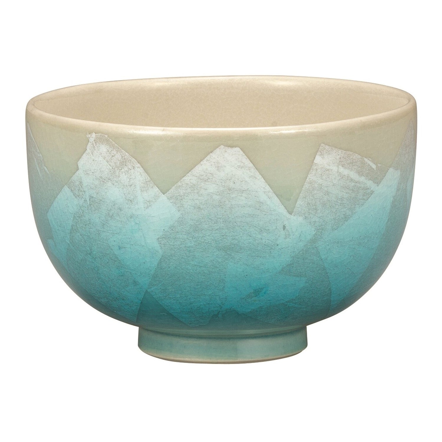Premium Kutani Ware Japanese Porcelain Matcha Tea Bowl - Handcrafted Gindami Design for Traditional Tea Ceremony & Zen Meditation
