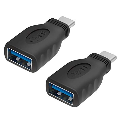 USB C to USB 3.0 Adapter (2-Pack) - Thunderbolt 3 Compatible, OTG Support, Female USB Type C Converter - Perfect for MacBook Pro, iPad Pro, Samsung Galaxy & More Devices