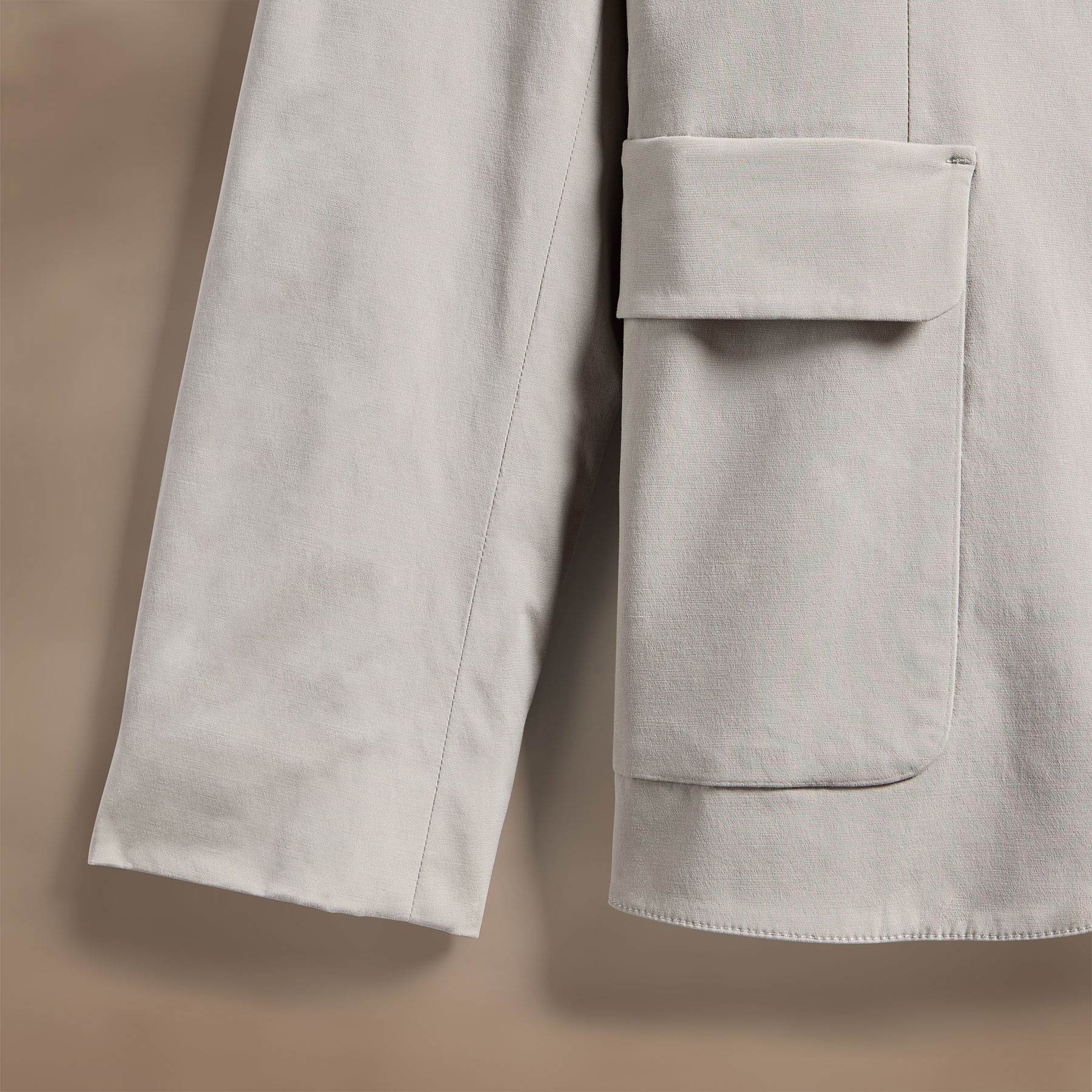 Light Tan Cotton Poplin Blazer for Women - Classic Tailored Jacket for Office, Business Meetings & Formal Events