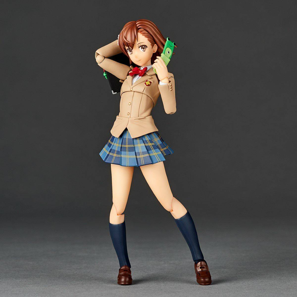 Amazing Yamaguchi Revoltech Action Figure - Mikoto Misaka Winter Uniform Ver. (NR043) | Highly Articulated Collectible for Anime Fans | Perfect for Display, Photography & Cosplay Inspiration