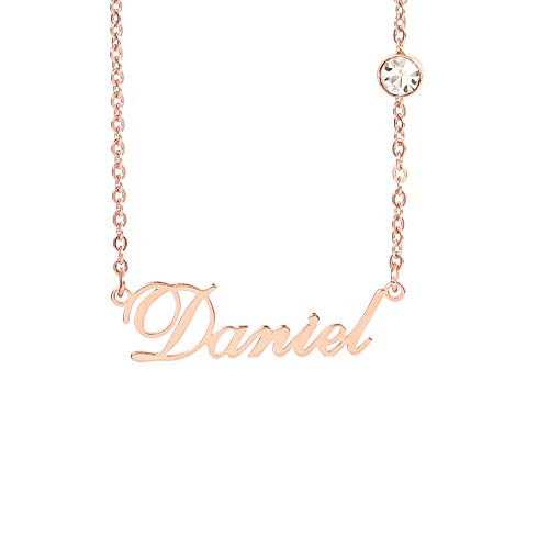 Birthstone on Chain - Rose Gold