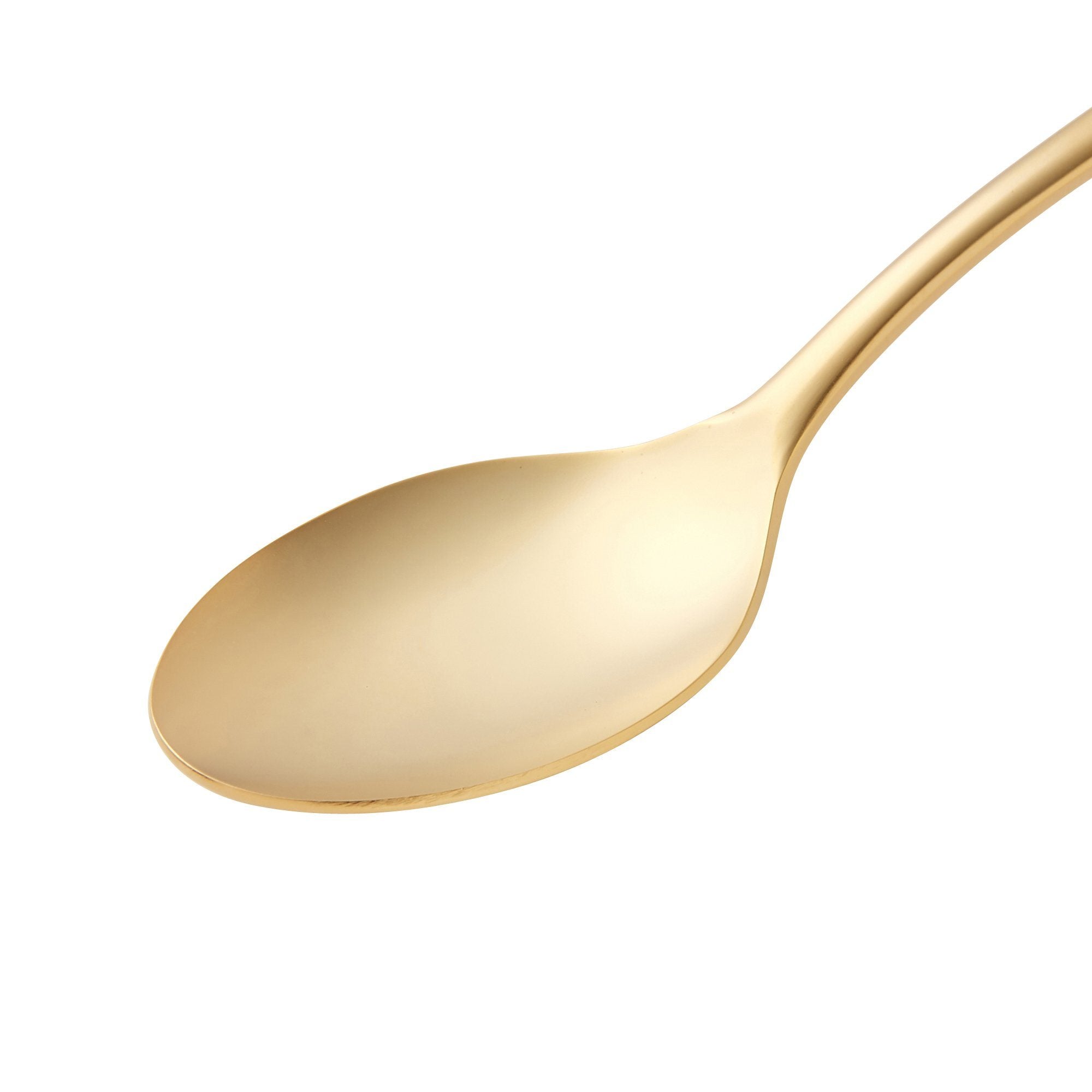 Premium Elegant Gold-Plated Dinner Spoons - 12-Piece Set for Fine Dining, Wedding Cutlery & Formal Table Settings