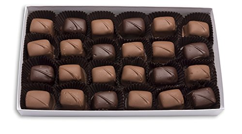 Mrs. Cavanaugh's Premium 2 lb Mixed Chocolate Gift Box - 65% Milk & 35% Dark Chocolate with Caramel Drizzle | Gourmet Candy for Holidays, Parties & Corporate Gifting