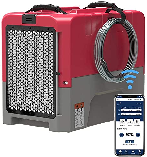 ALORAIR Storm LGR Extreme Smart WiFi Commercial Dehumidifier with Pump - 180 PPD at AHAM, 5-Year Warranty, cETL Certified | Heavy-Duty Moisture Removal for Water Damage Restoration, Basement Drying, Crawl Space, Large Home & Commercial Use | Smart Humidity Control via WiFi App