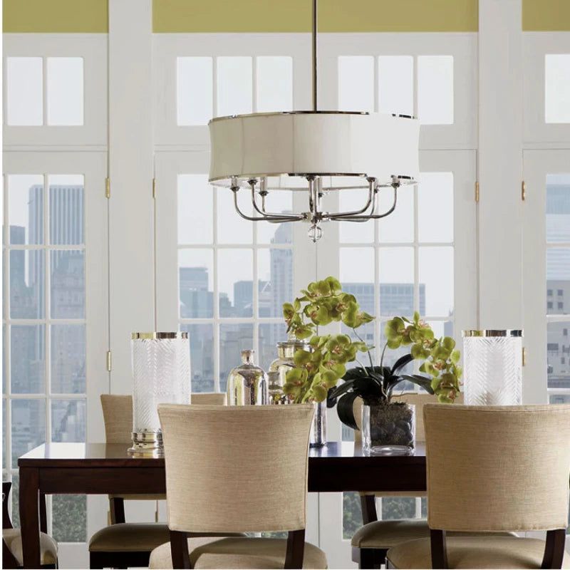 Vintage Antique Brass Chandelier - Classic American Style Lighting Fixture for Dining Room, Bedroom or Foyer Decor