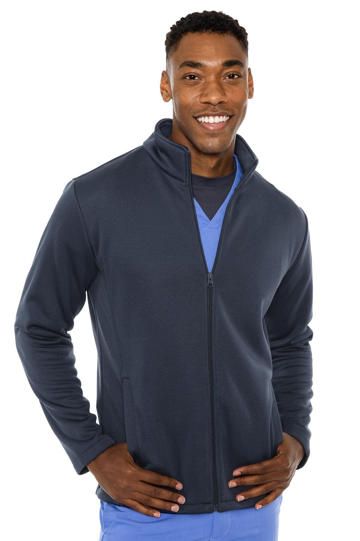 Med Couture Men's Bonded Fleece Jacket - Warm Winter Outerwear for Men | Lightweight & Comfortable | Perfect for Outdoor Activities, Work & Casual Wear