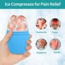 UNSIYAT Ice Roller for Face - Cooling Facial Massage Tool, Skin Care Ice Roller for Puffiness & Dark Circles Relief, Reusable Silicone Ice Cube Mold for Beauty & Relaxation (Pink) - Perfect for Morning Routine, Post-Workout Recovery & Spa Treatments