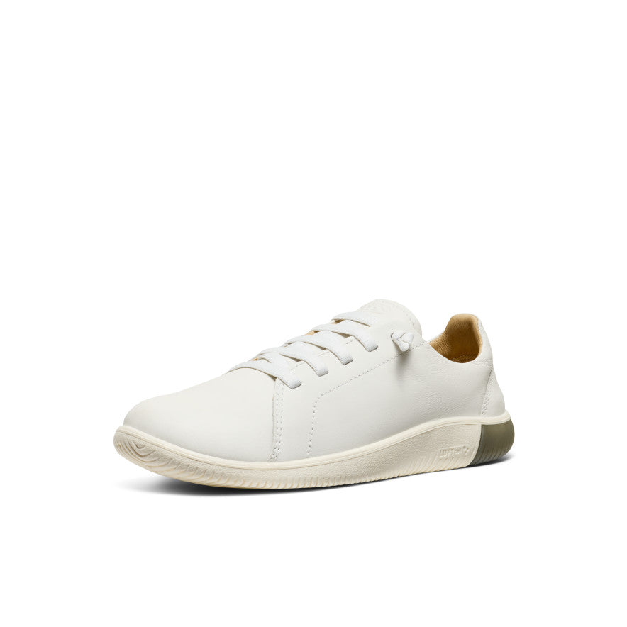 KNX Men's Leather Sneakers - Star White/Star White | Comfortable Casual Shoes for Walking, Work & Everyday Wear