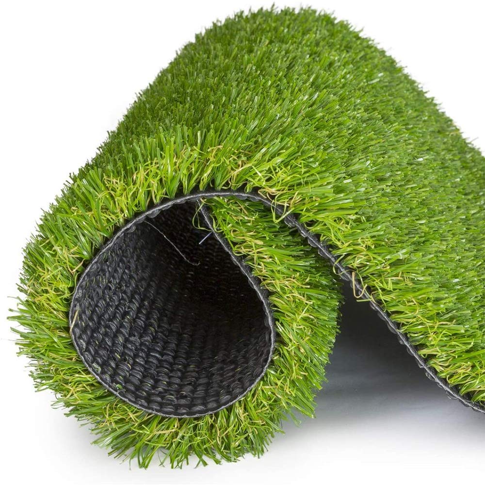 Premium 1.38 Inch 4-Tone Artificial Grass Turf - Indoor/Outdoor Synthetic Lawn for Pets, Balcony & Garden - Realistic Fake Grass Rug (3.3FT x 5FT) - Perfect for Patio, Landscaping & Play Areas