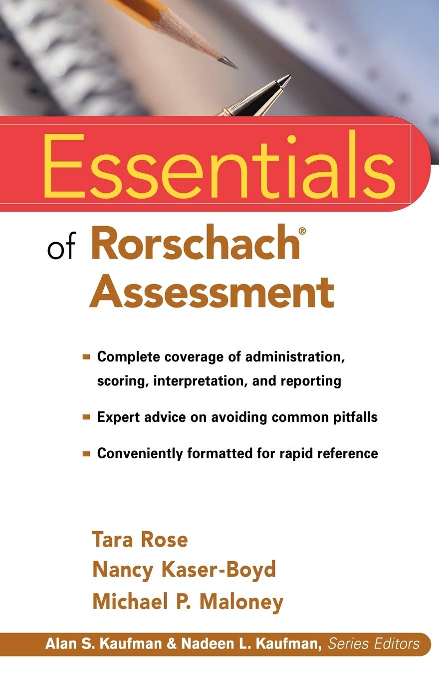 Rorschach Assessment Essentials - Comprehensive Guide for Psychological Testing & Clinical Evaluation | Perfect for Therapists, Counselors & Mental Health Professionals