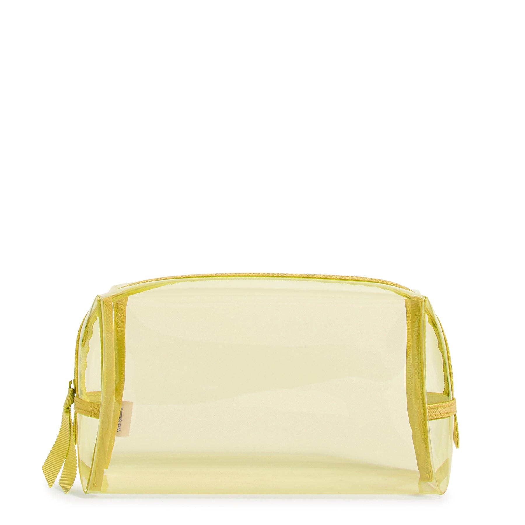 Clear Medium Cosmetic Bag - Waterproof Makeup Organizer for Travel & Daily Use | Transparent Toiletry Pouch for Cosmetics, Brushes & Skincare Essentials