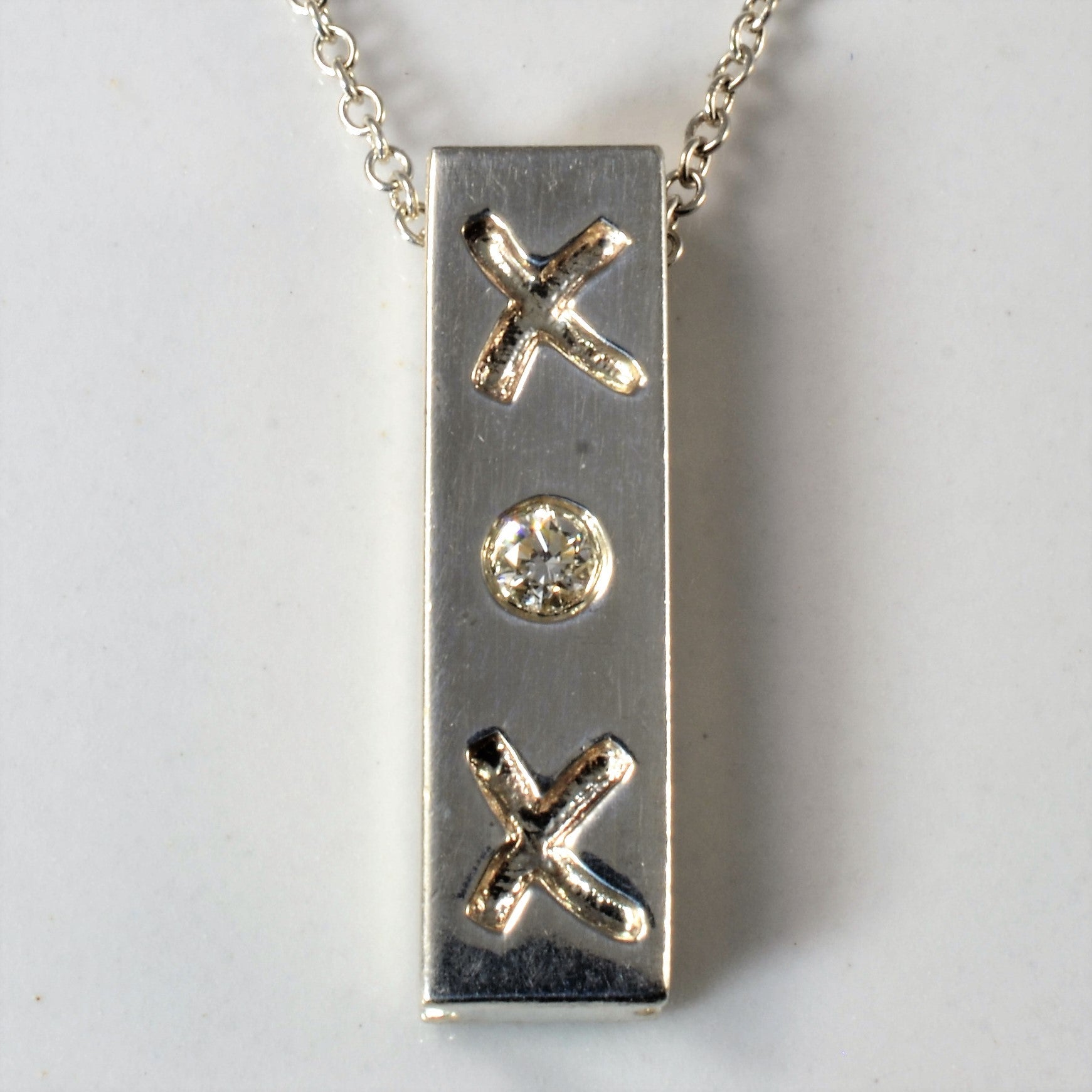 Tiffany & Co. Paloma Picasso Diamond XOX Necklace 16