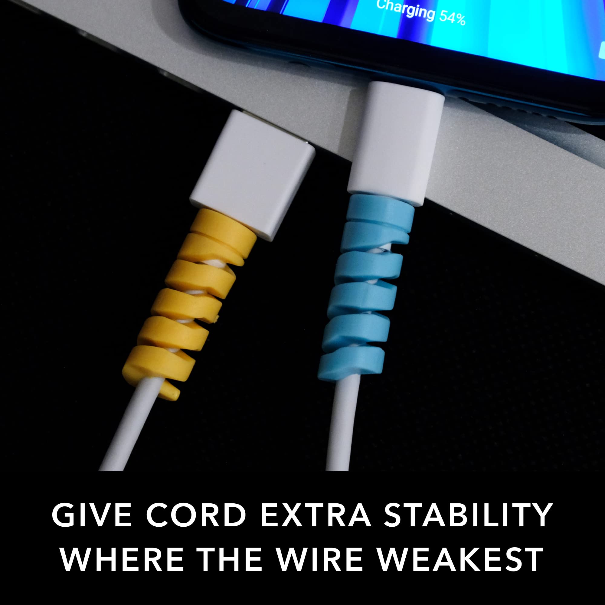 20-Pack Artefact Cable Protector - Durable Charger & Cord Protector for iPhone, iPad, MacBook - Prevent Fraying & Extend Cable Life - Perfect for Home, Office & Travel Use
