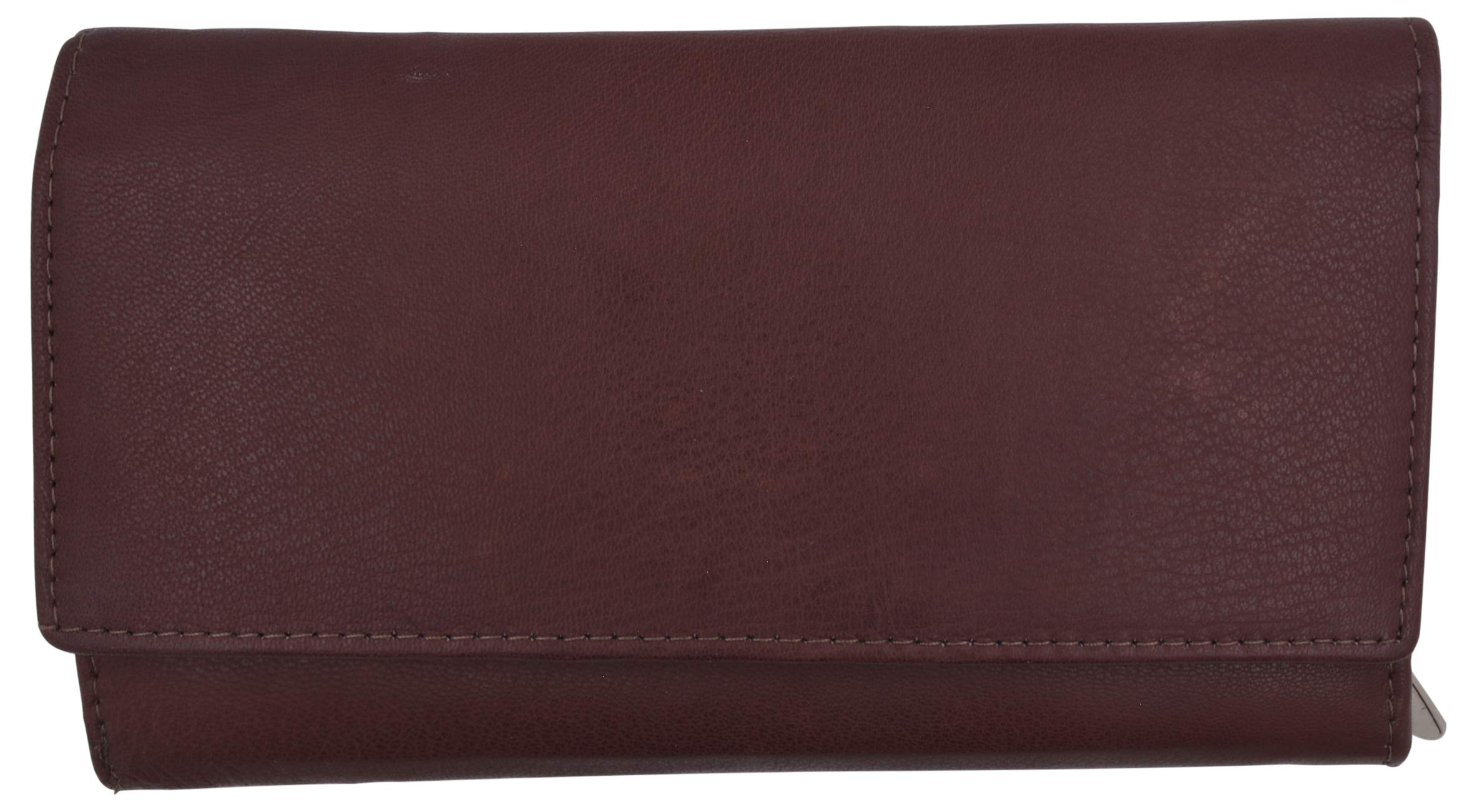 SWISS MARSHAL Genuine Leather Women's Large Clutch Checkbook Holder - Stylish Ladies Purse Wallet for Everyday Use, Business & Evening Events