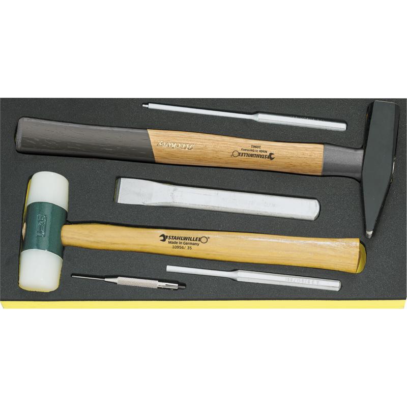Stahlwille 96838181 TCS 102 109/10960/6 Hammer & Chisel Set - Professional Steel Construction Tools for Carpentry, Metalworking & DIY Projects