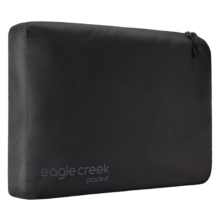 Eagle Creek Pack It Isolate Cube M - Waterproof Compression Packing Cube for Travel Organizer (Black) | Perfect for Backpacking, Camping & Business Trips