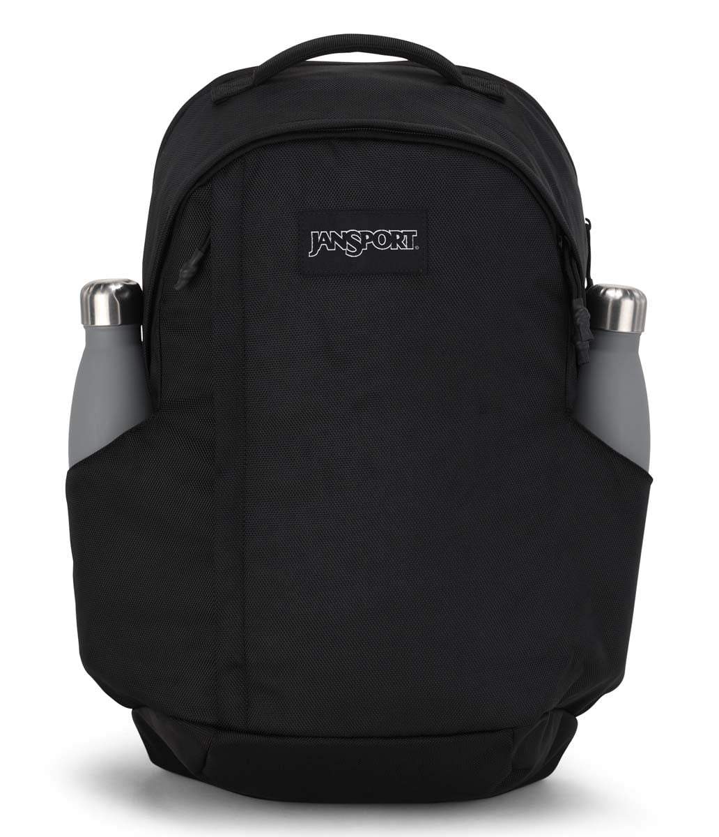 JanSport Station Pack Backpack - Black | Durable School & Travel Backpack for Students & Commuters | Perfect for College, Work & Everyday Use