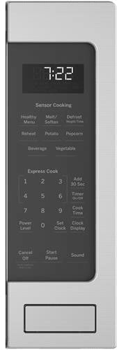 GE Profile PES7227SLSS Stainless Steel Countertop Microwave Oven - Perfect for Kitchens, Dorms & Small Spaces