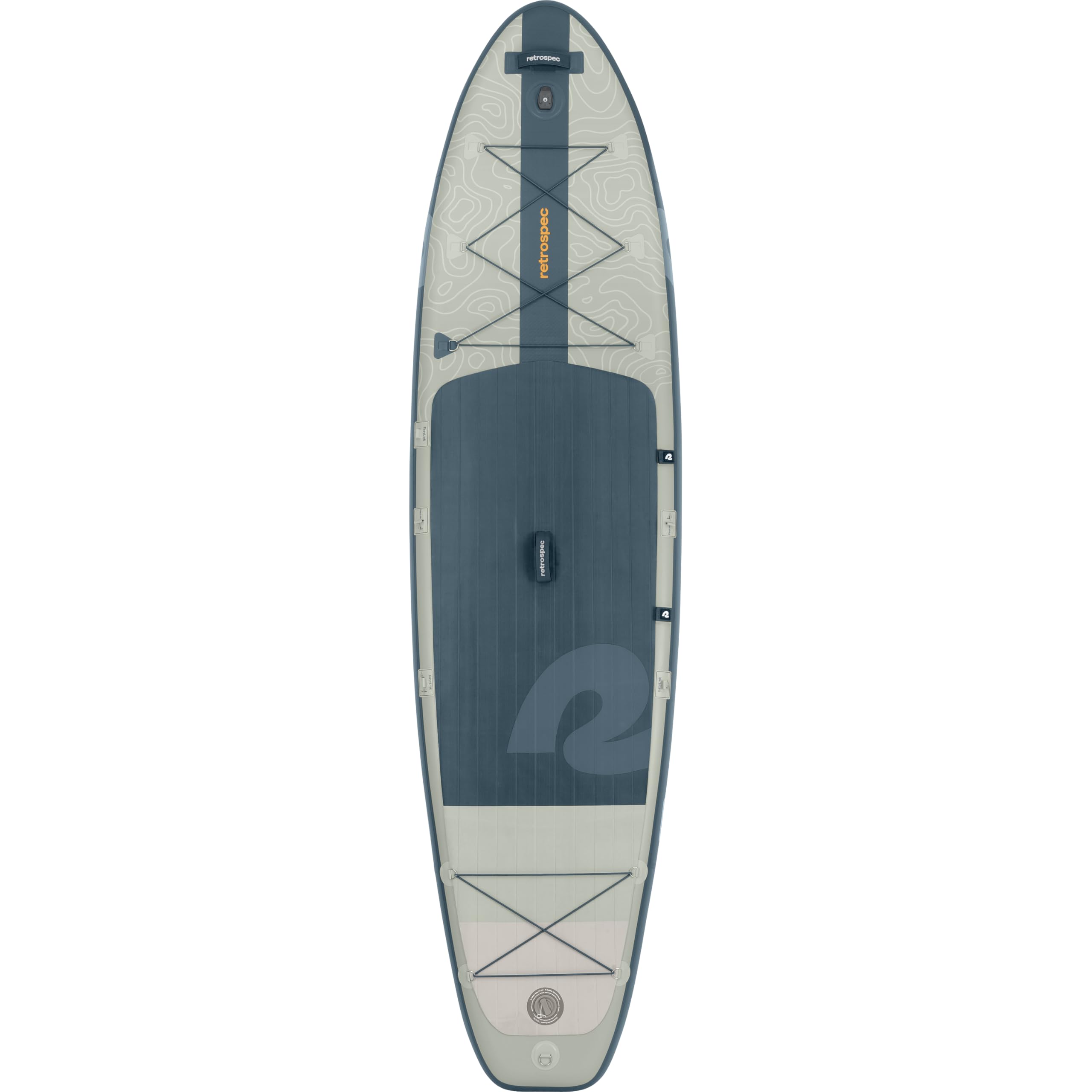 Retrospec Weekender Plus 10' Inflatable Stand Up Paddleboard (iSUP) - Premium Double Layer PVC, Includes Carry Bag, Adjustable Aluminum Paddle, 3 Removable Fins, Hand Pump & Phone Case - Perfect for Lakes, Rivers & Ocean Paddle Boarding Adventures